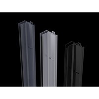 TRIAS Multianbauleiste Aluminium 1'820 mm, 2er-Set schwarz